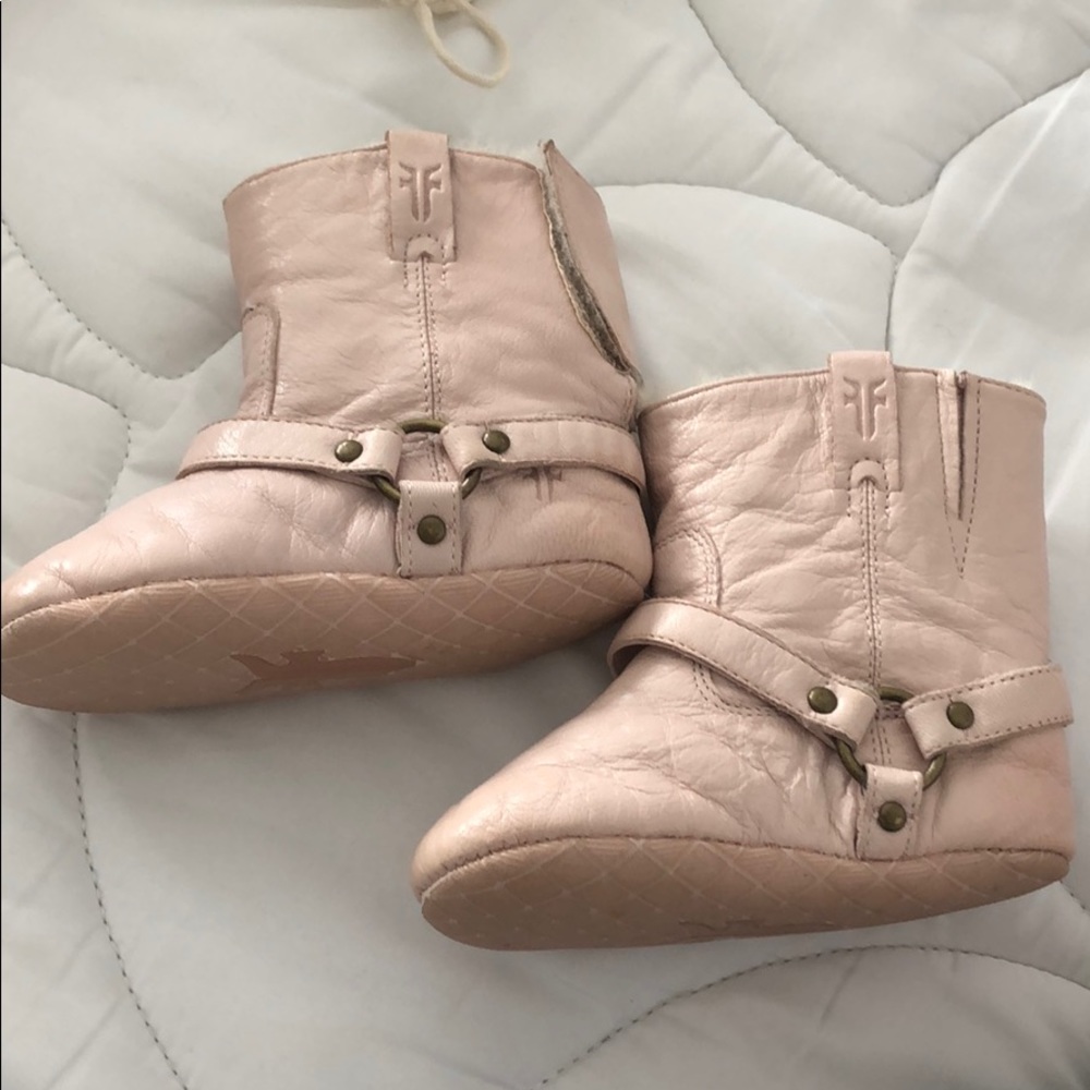 Frye rose gold size 4 boots